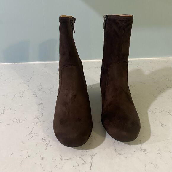 REACTION Kenneth Cole Road Stretch Womens 8M Chocolate Boots Booties - Picture 2 of 9